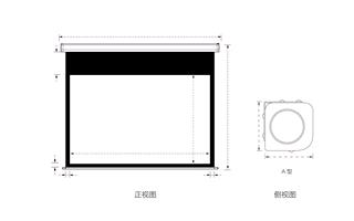 پرده نمایش 84 اینچ برقی گرندویو مدل CNV